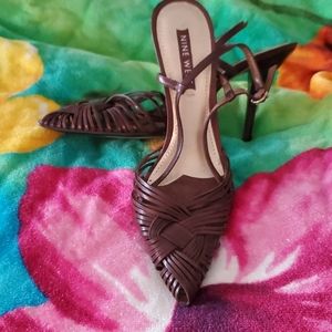 Nine West Strappy Slingback Heels